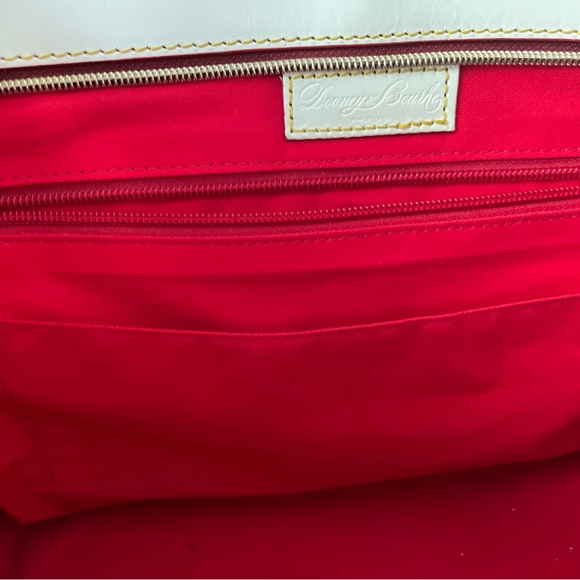 Dooney & Burke pink and white striped handbag - Picture 8 of 9